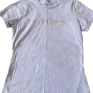 True Religion purple T-Shirt with Gold Logo